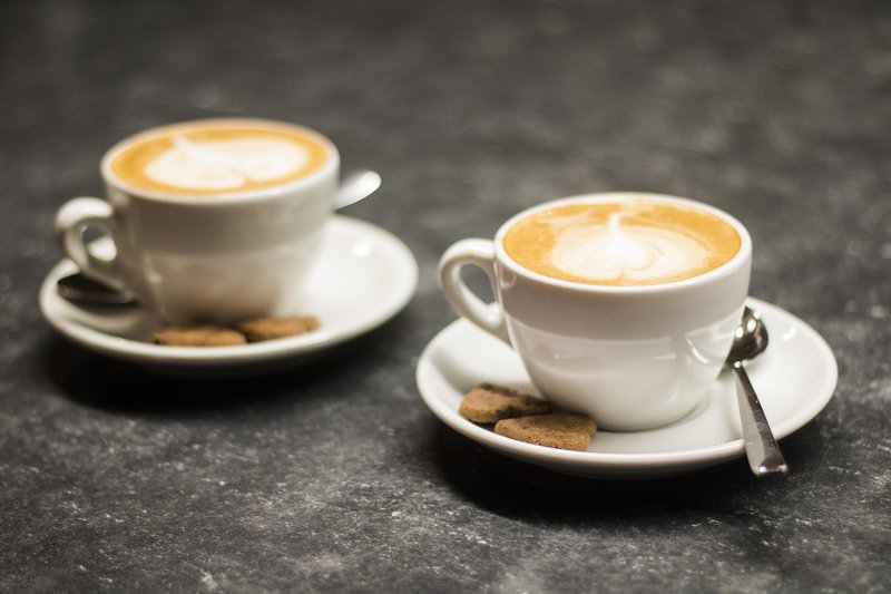 Kaffee-Ecke für Kunden fertig gestellt