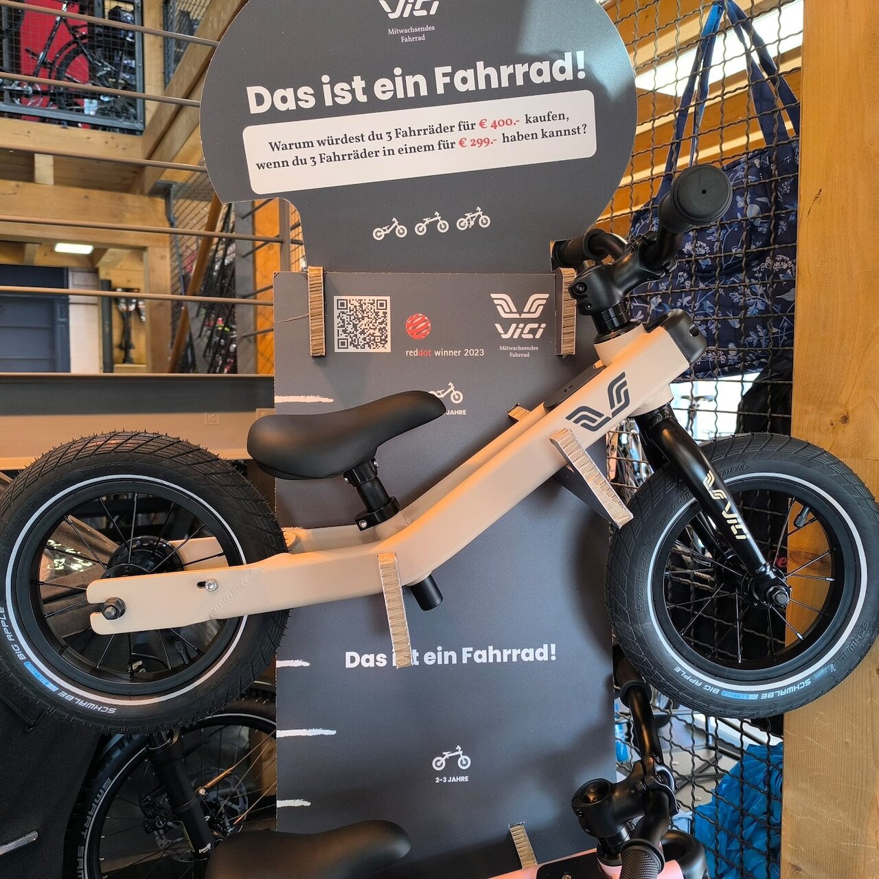 Neu bei uns: das vici.bike 3-in-1 Mitwachsfahrrad! Image 2
